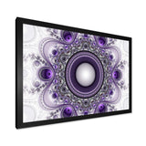 Purple Fractal Pattern with Circles - Modern Wall Art Prints