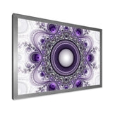 Purple Fractal Pattern with Circles - Modern Wall Art Prints