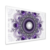 Purple Fractal Pattern with Circles - Modern Wall Art Prints