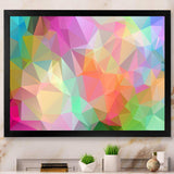 Multi Color Polygonal Mosaic Pattern - Modern Canvas Wall Art