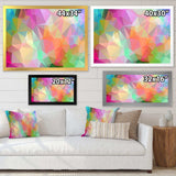 Multi Color Polygonal Mosaic Pattern - Modern Canvas Wall Art