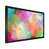 Multi Color Polygonal Mosaic Pattern - Modern Canvas Wall Art