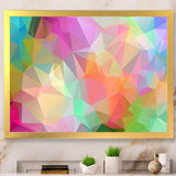 Multi Color Polygonal Mosaic Pattern - Modern Canvas Wall Art