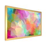 Multi Color Polygonal Mosaic Pattern - Modern Canvas Wall Art