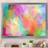 Multi Color Polygonal Mosaic Pattern - Modern Canvas Wall Art