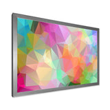 Multi Color Polygonal Mosaic Pattern - Modern Canvas Wall Art