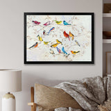 Multi-Color Bird on Tree