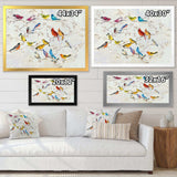 Multi-Color Bird on Tree