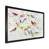 Multi-Color Bird on Tree