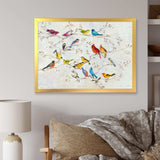 Multi-Color Bird on Tree