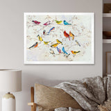 Multi-Color Bird on Tree