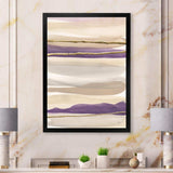 Shape of Glam Purple III - Shabby Chic Living Room Wall Decor