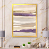 Shape of Glam Purple III - Shabby Chic Living Room Wall Decor