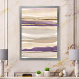 Shape of Glam Purple III - Shabby Chic Living Room Wall Decor