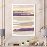 Shape of Glam Purple III - Shabby Chic Living Room Wall Decor
