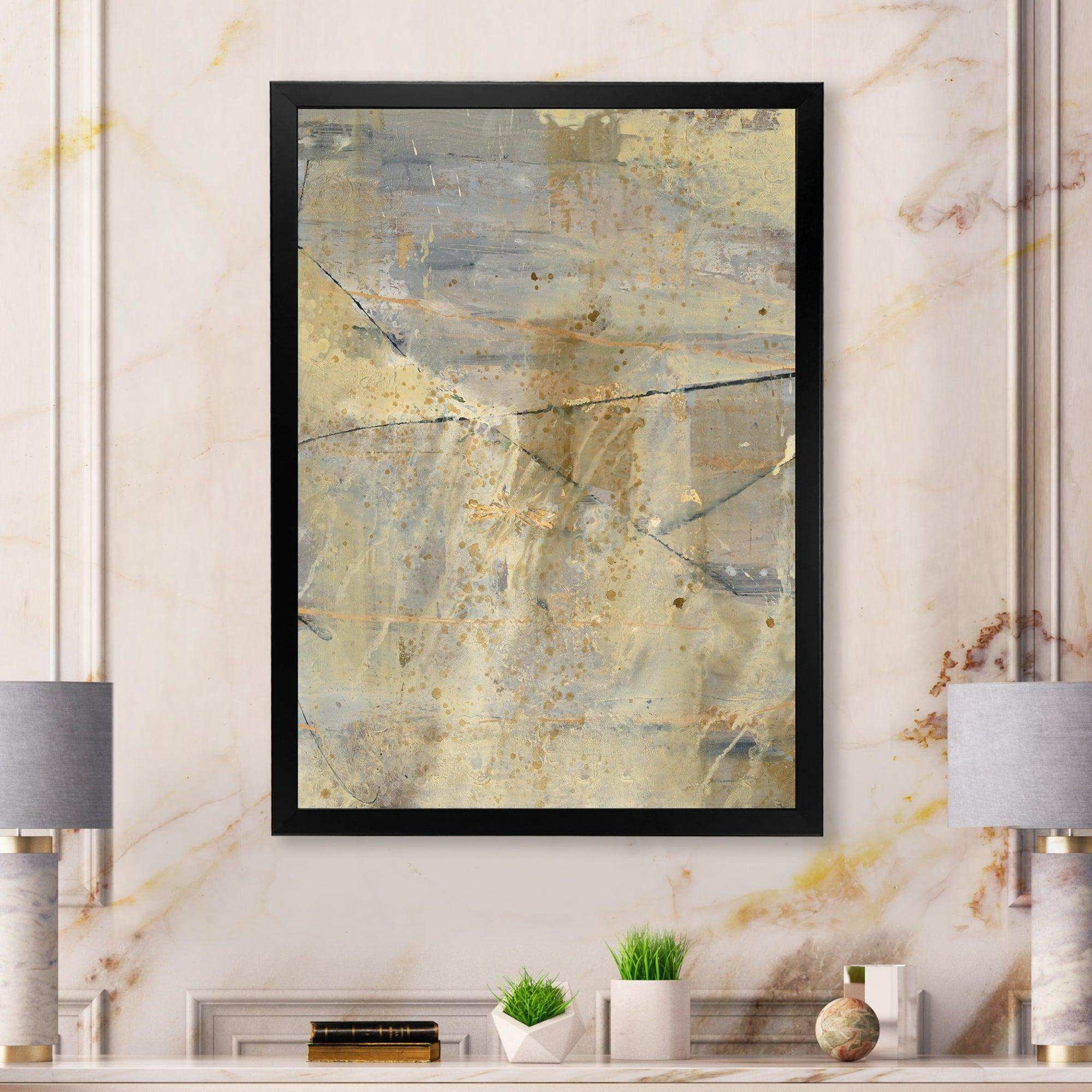 Geometric Cream Block I - Modern Wall Art Prints