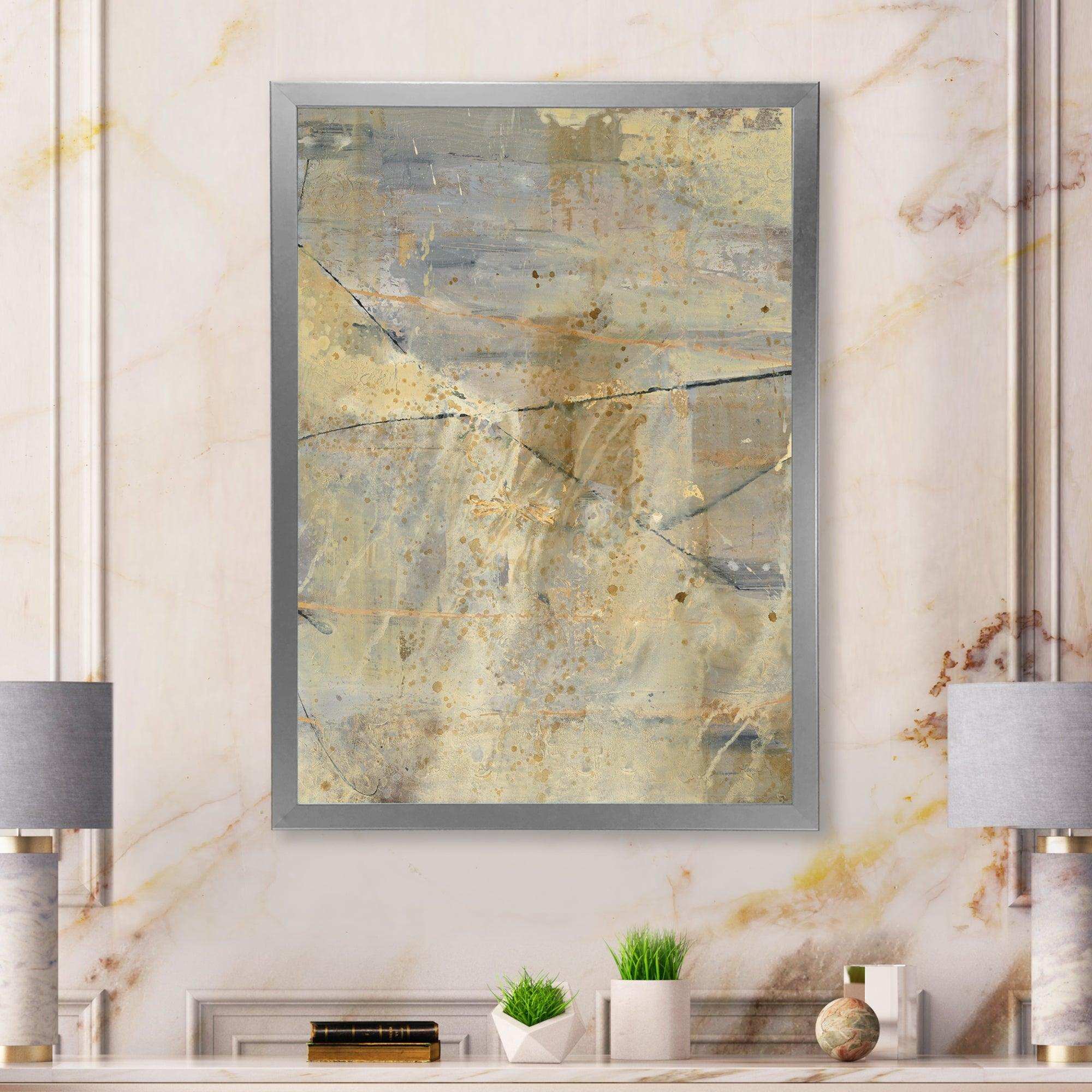 Geometric Cream Block I - Modern Wall Art Prints