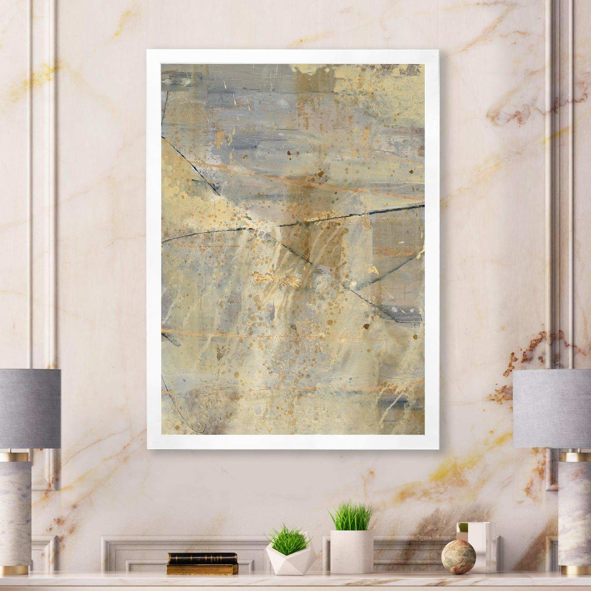Geometric Cream Block I - Modern Wall Art Prints