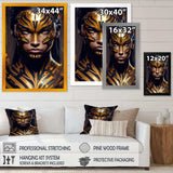 Black And Gold Tiger Woman VI