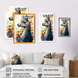 Cute Llama Floral Art II