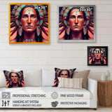 Colorful Native American Man I