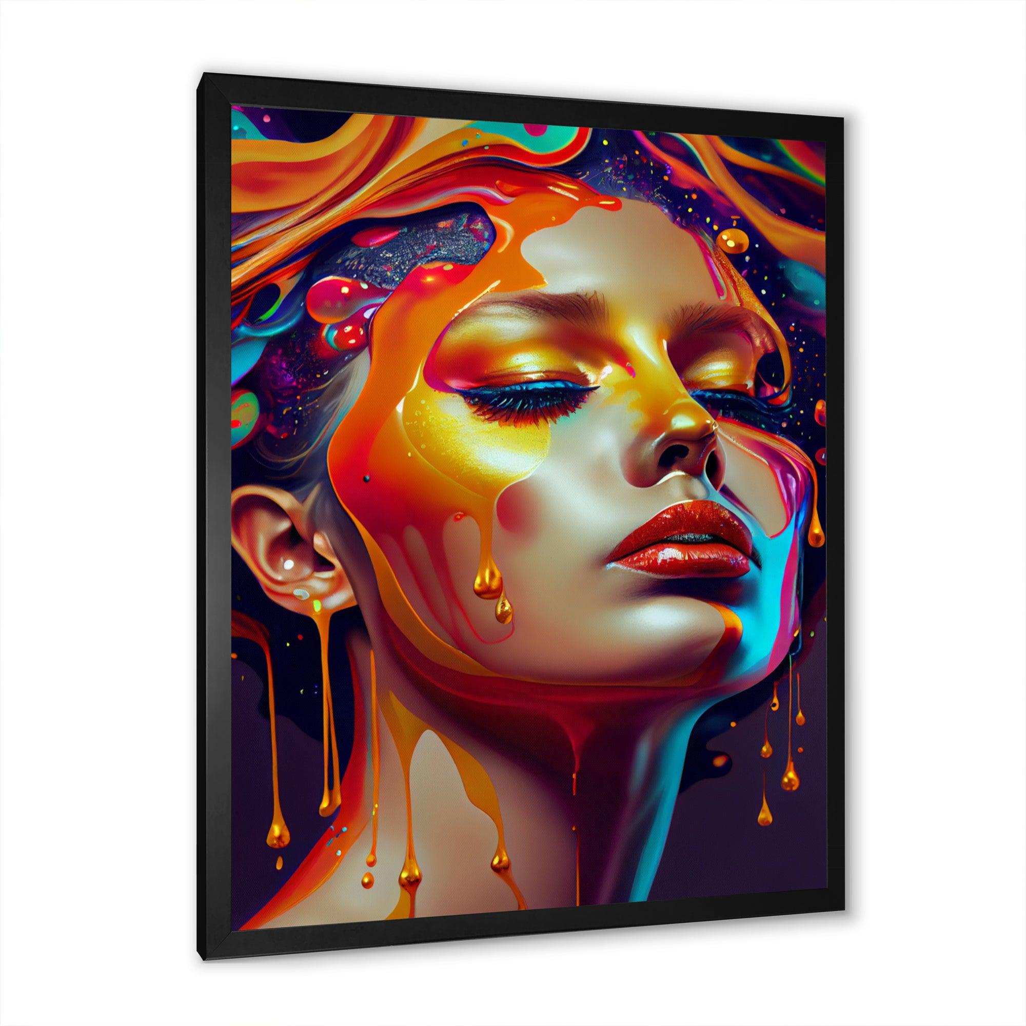 Liquid Ink Woman Portrait III