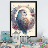 Cute Owls Floral Art III