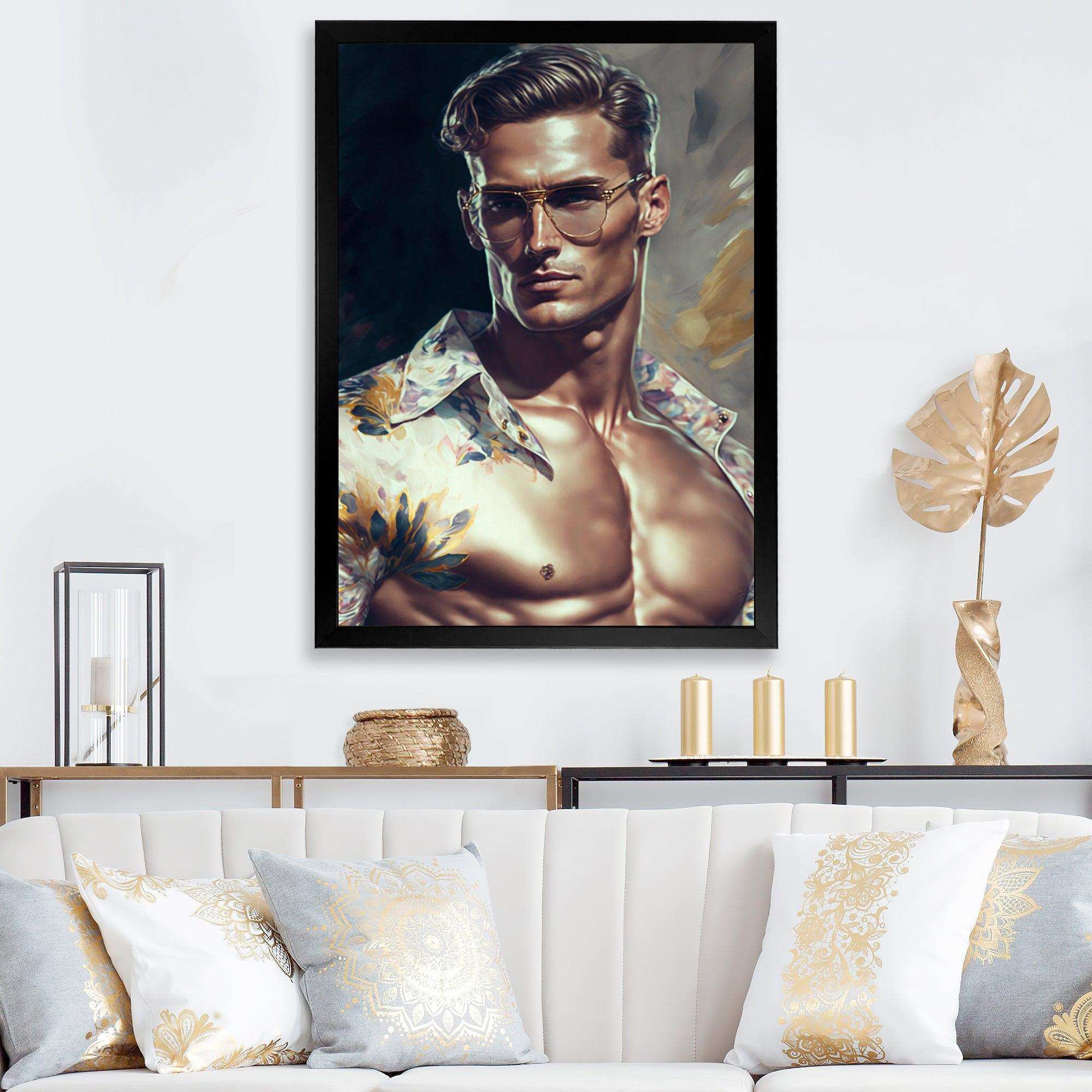 Fashion Muscular Man With Sun Glasses VII