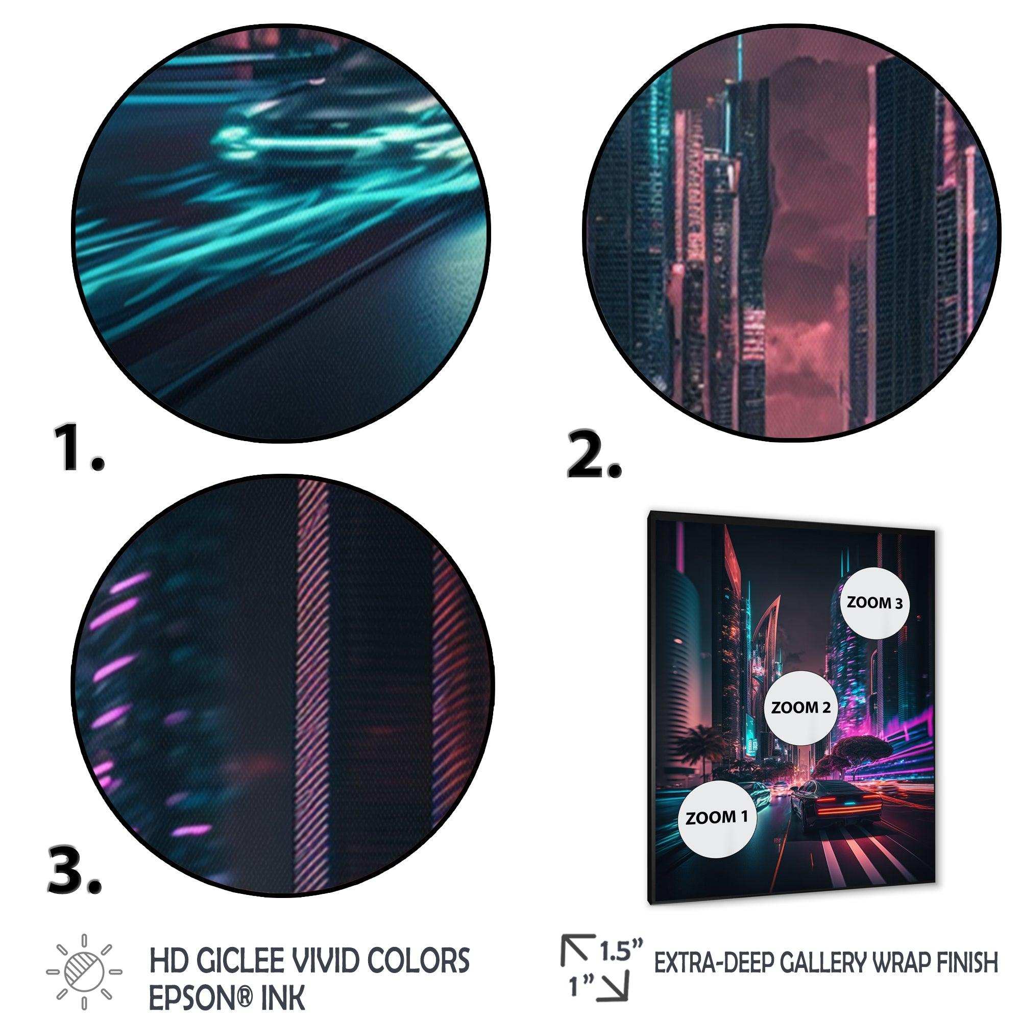 Futuristic Miami Neon Art II