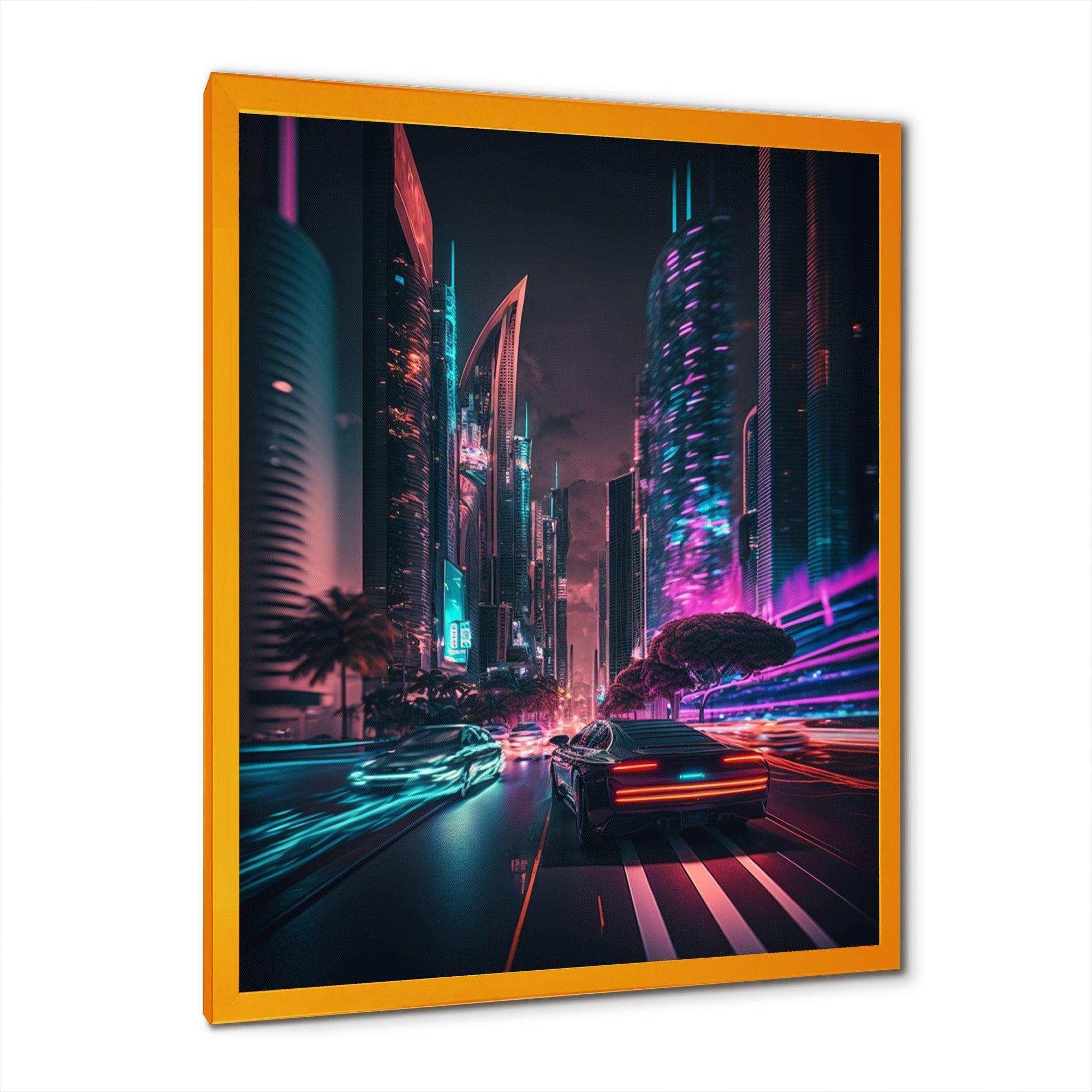 Futuristic Miami Neon Art II