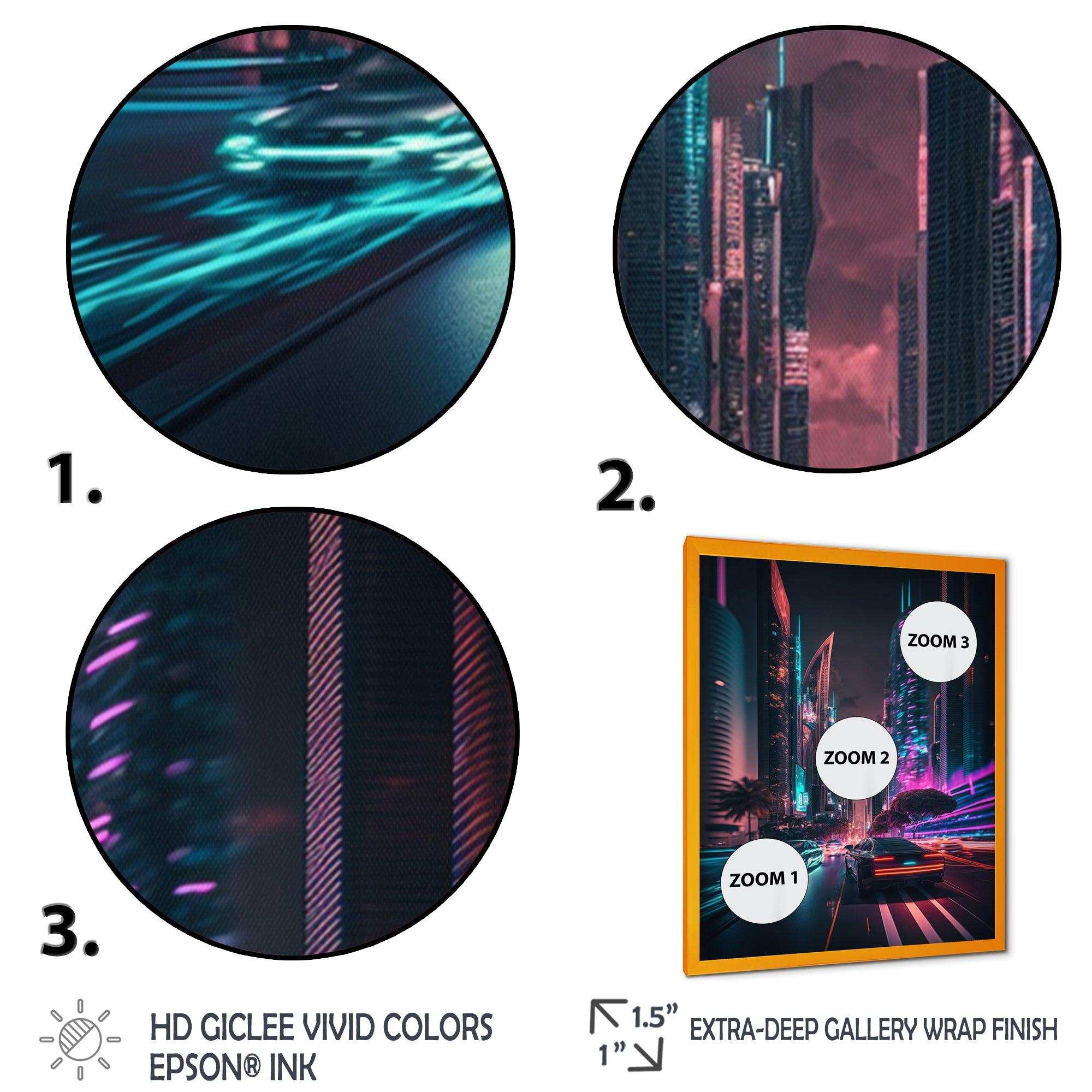 Futuristic Miami Neon Art II