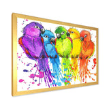 Colorful Parrots - Traditional Living Room Wall Decor