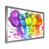 Colorful Parrots - Traditional Living Room Wall Decor