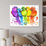 Colorful Parrots - Traditional Living Room Wall Decor