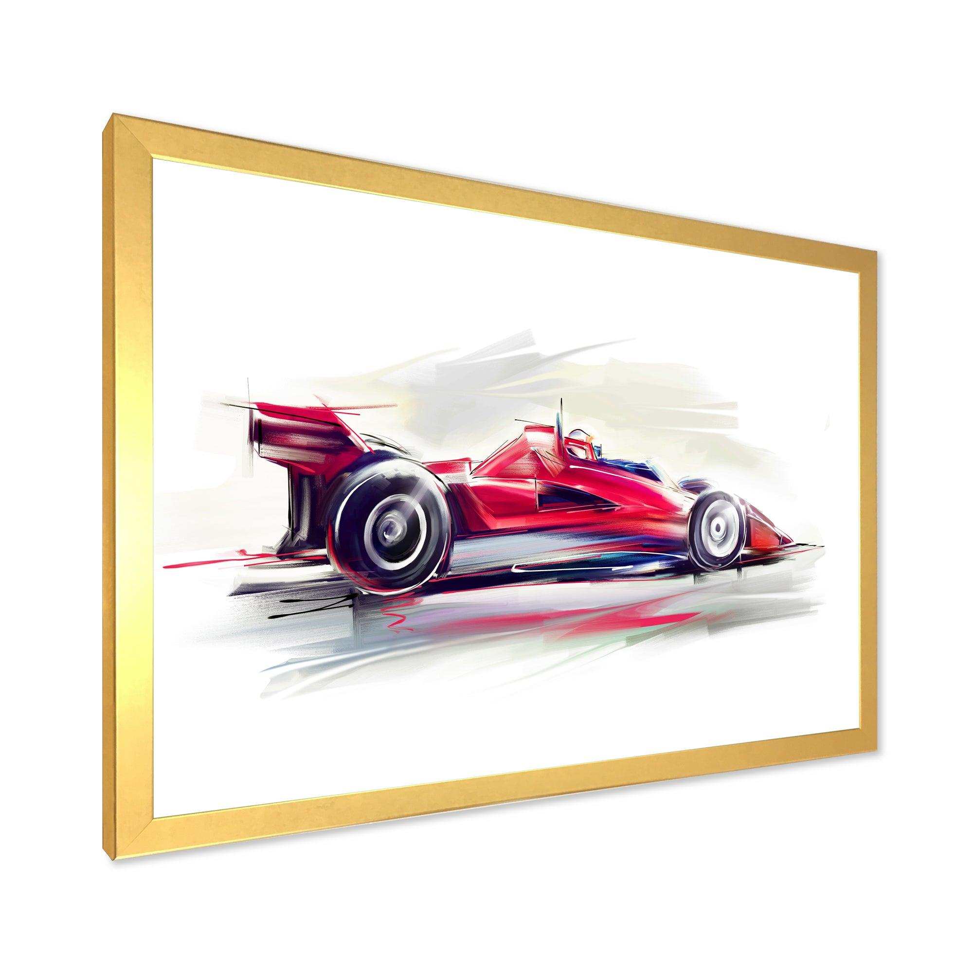 Red Formula One Car