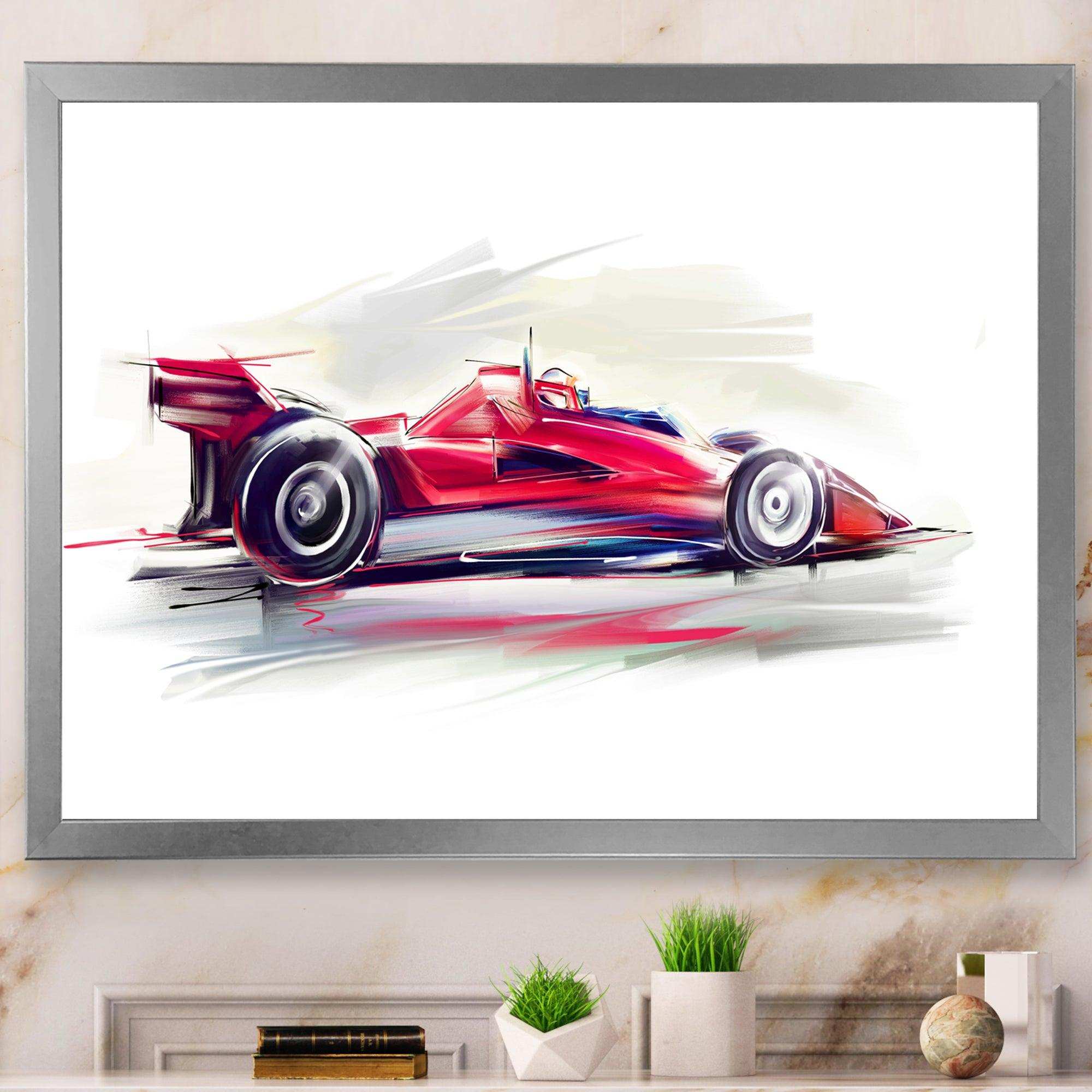 Red Formula One Car
