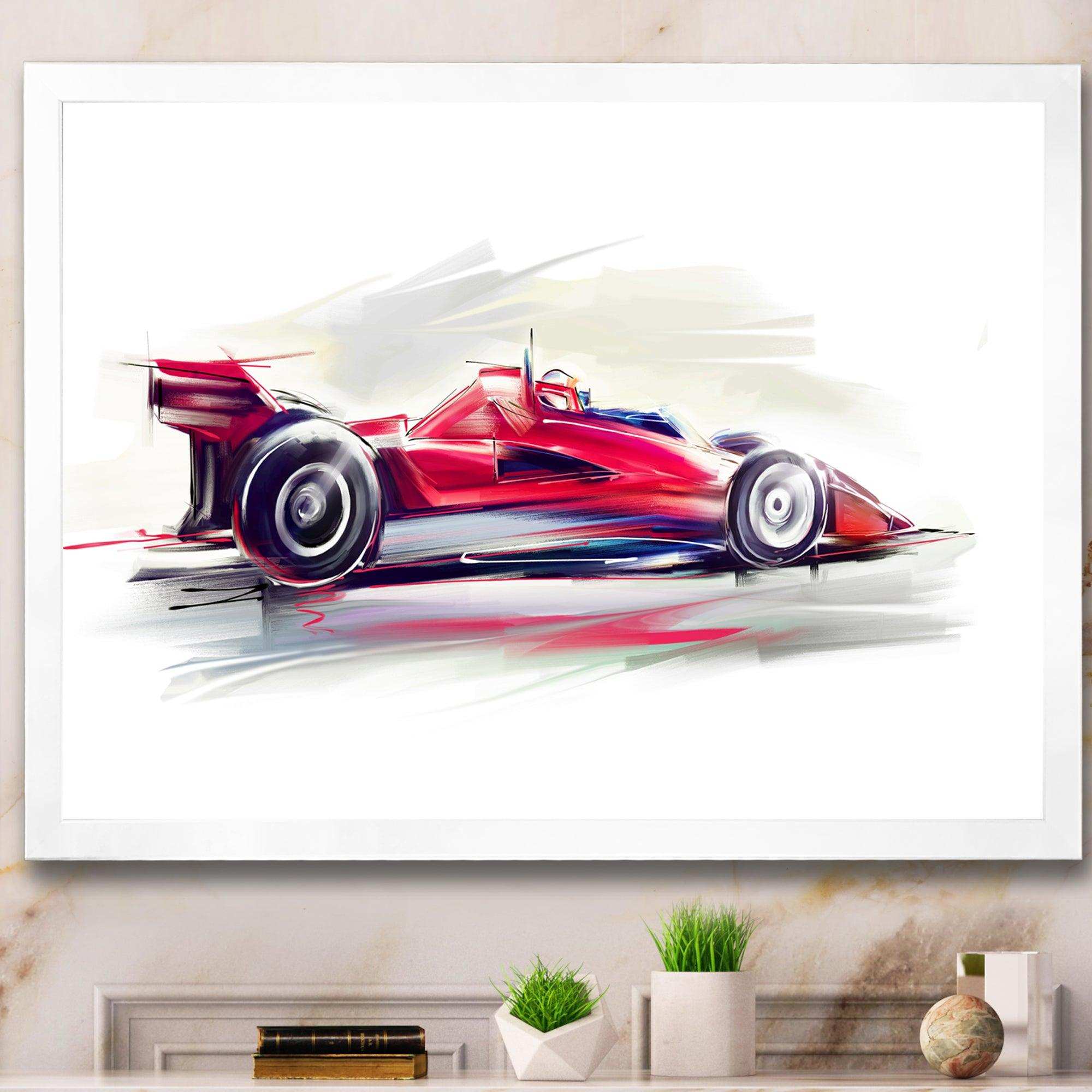 Red Formula One Car