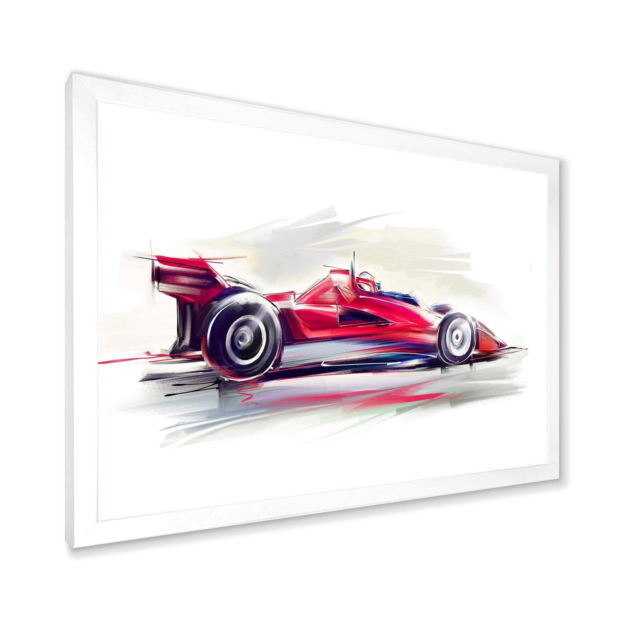Red Formula One Car