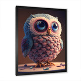 Cute Knitted Valentine Heart Owl III