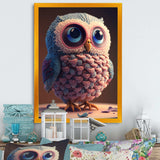 Cute Knitted Valentine Heart Owl III