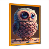 Cute Knitted Valentine Heart Owl III