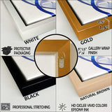 watercolors Pink Wild Horses II - Traditional Living Room Wall Decor