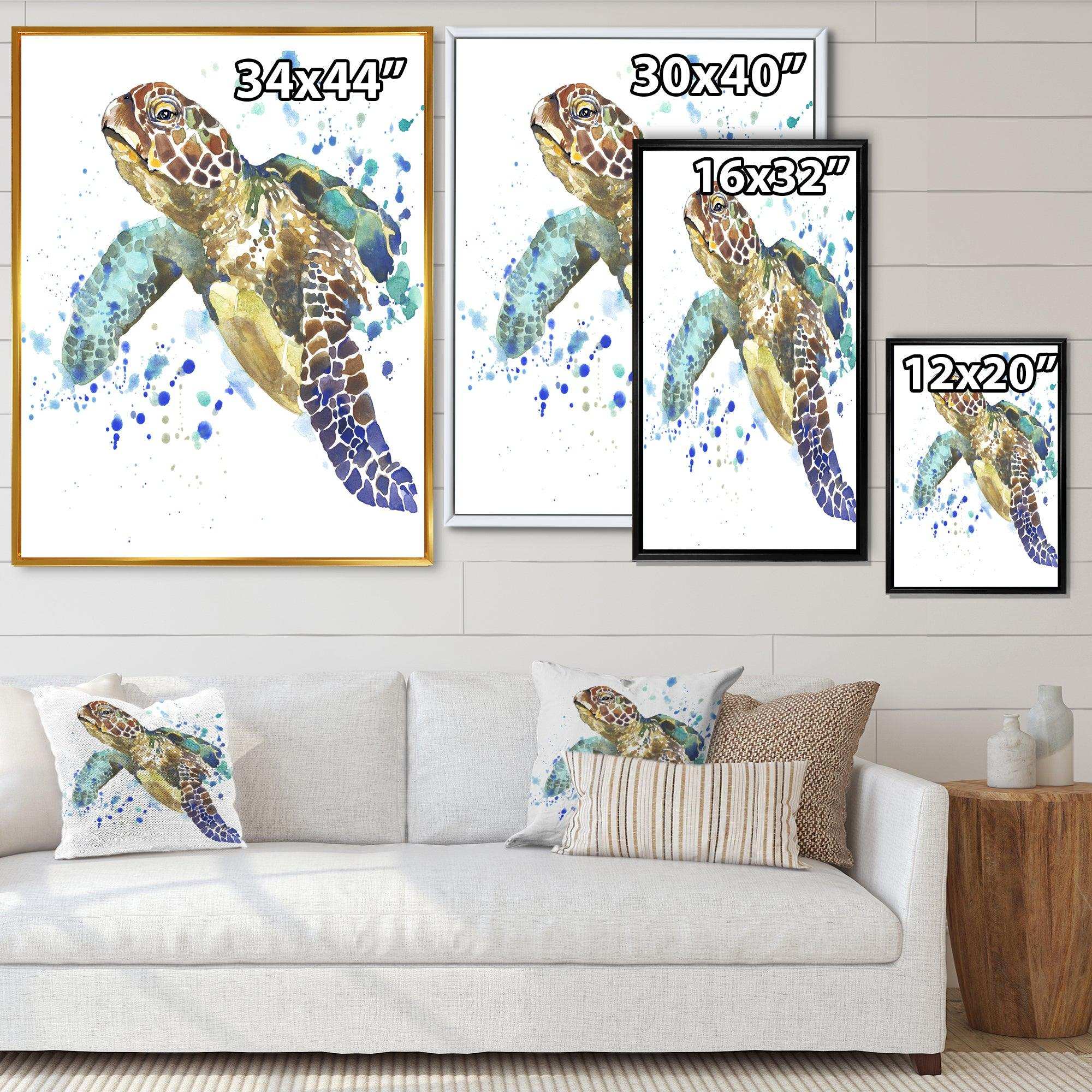 Blue Sea Turtle