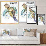 Blue Sea Turtle