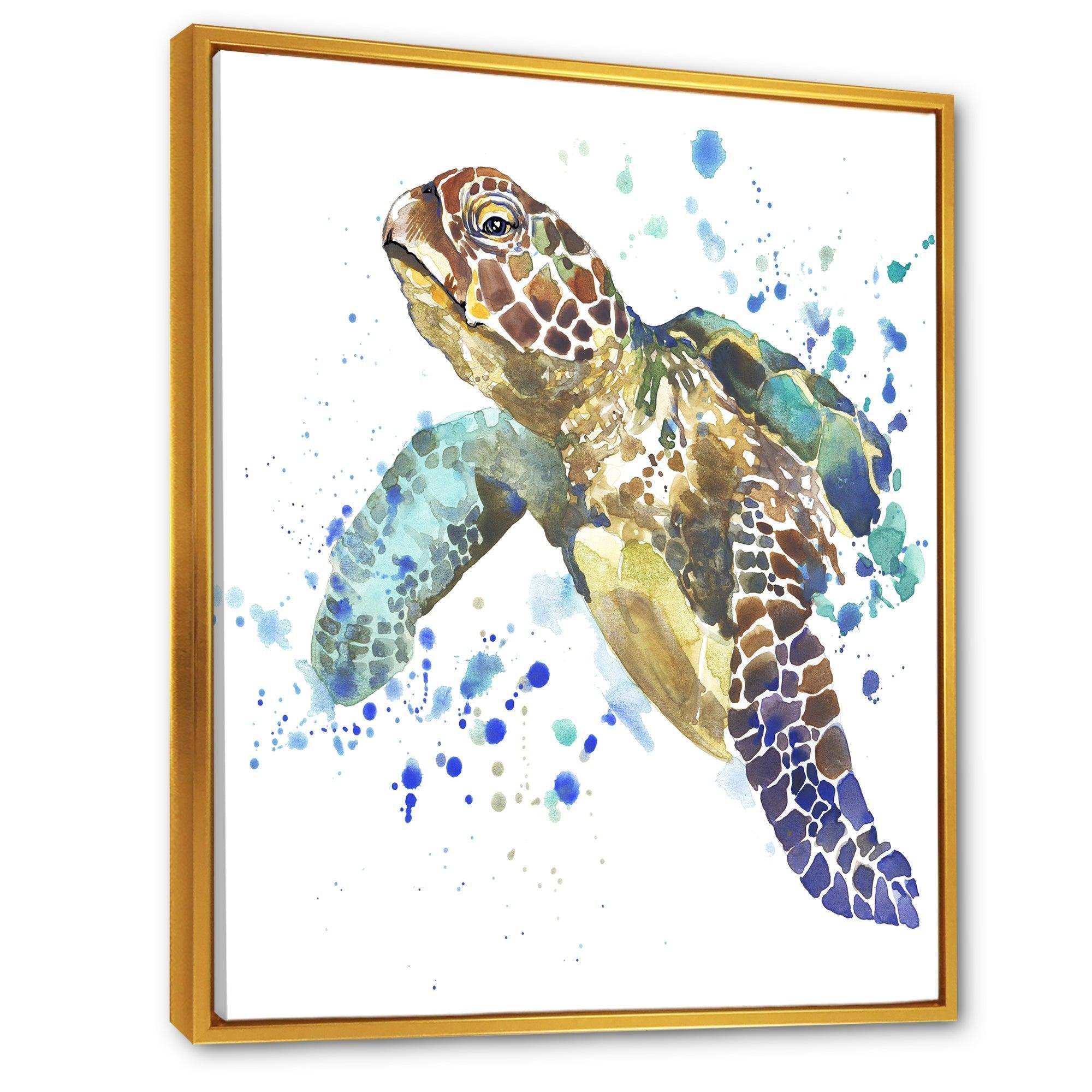 Blue Sea Turtle