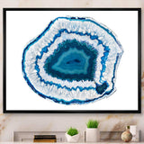 Blue Agate Crystal - Modern Wall Art Prints