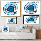 Blue Agate Crystal - Modern Wall Art Prints