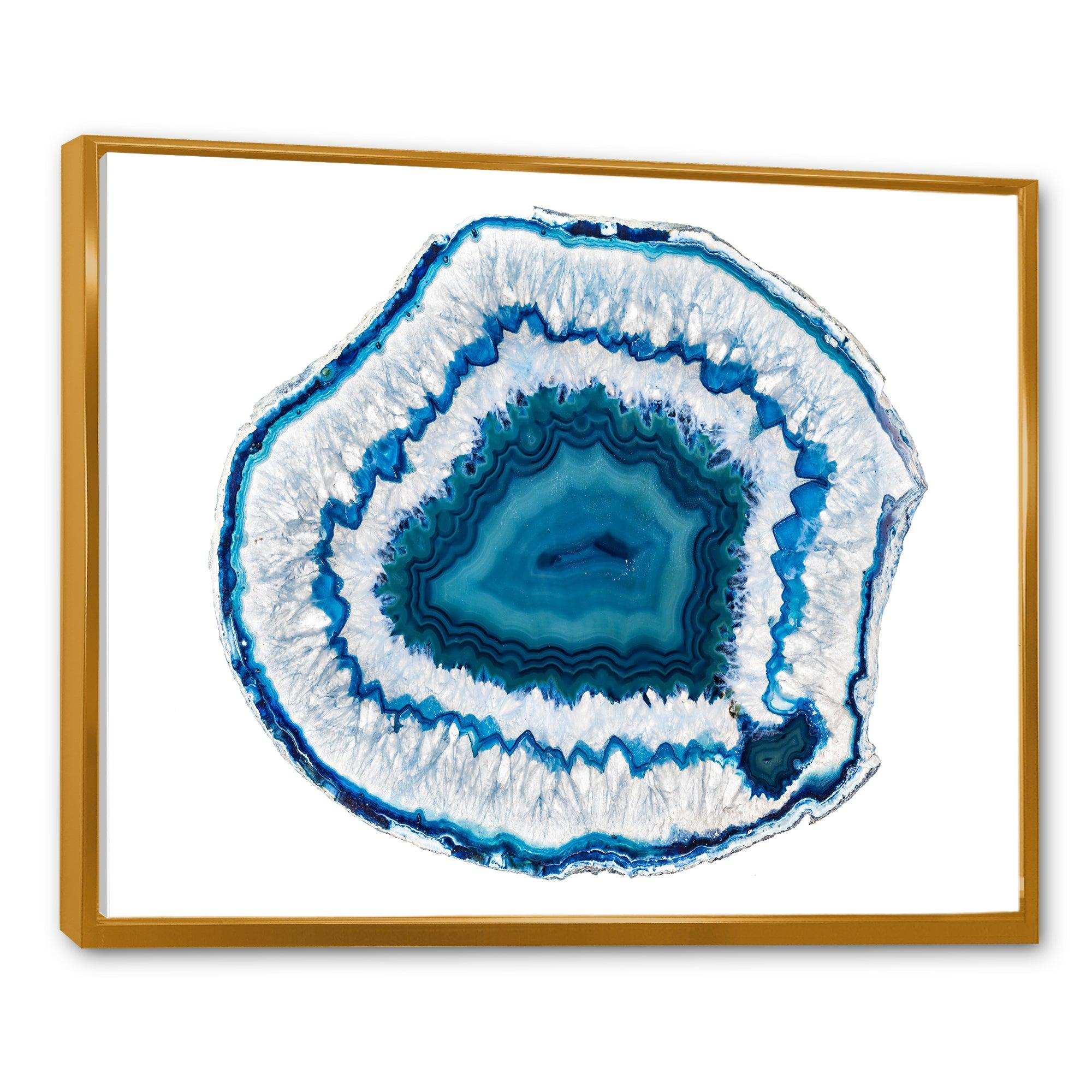 Blue Agate Crystal - Modern Wall Art Prints