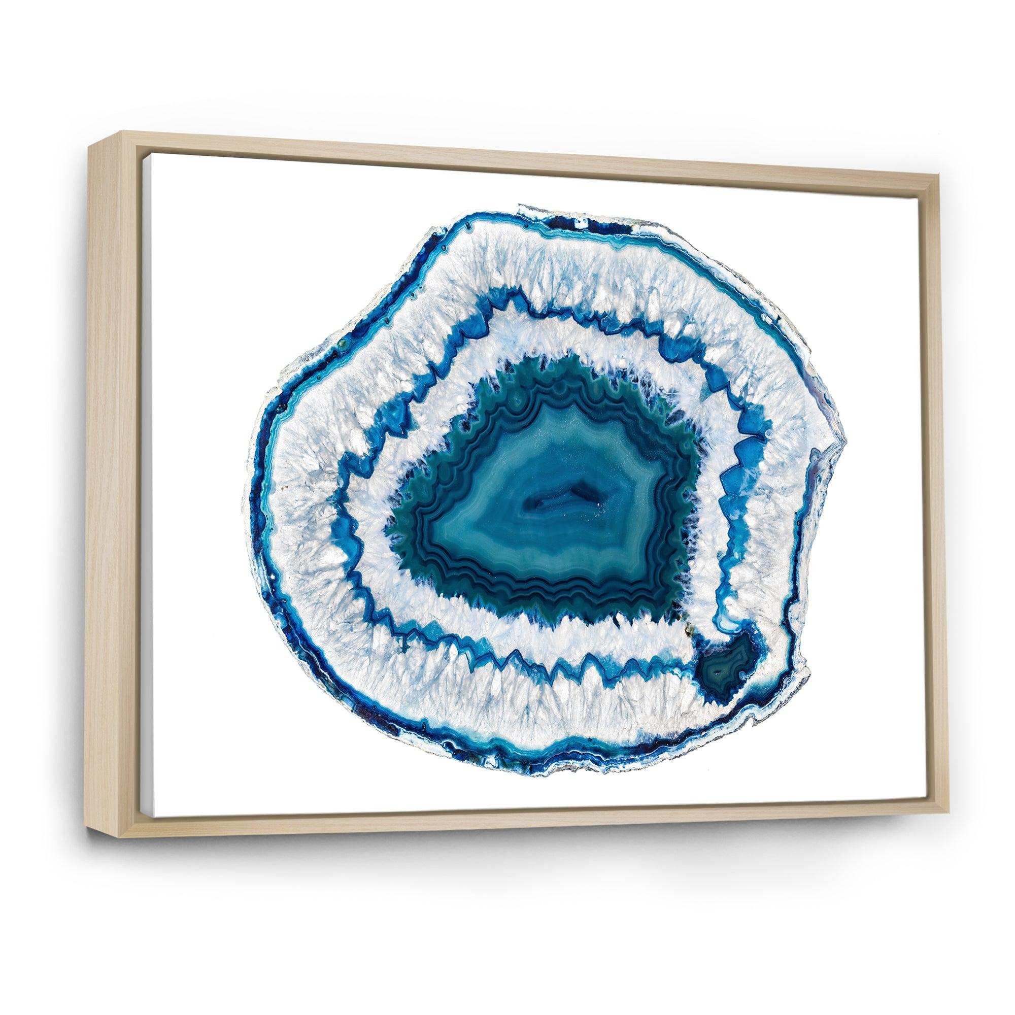 Blue Agate Crystal - Modern Wall Art Prints