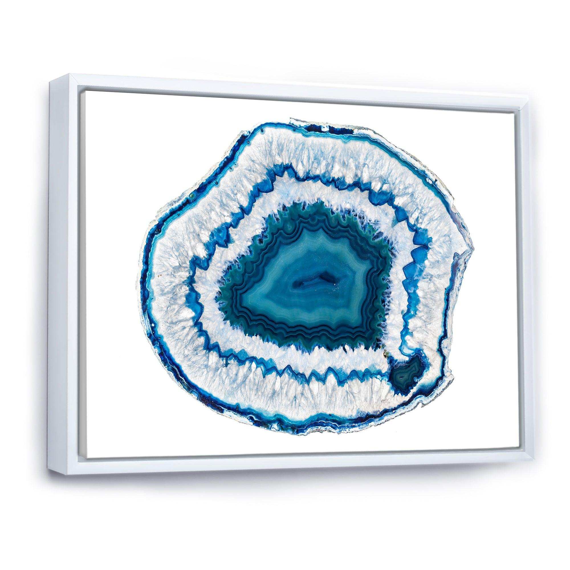 Blue Agate Crystal - Modern Wall Art Prints